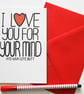 I Love You For Your Mind And Your Cute Butt, Funny Valentine's, Anniversary card - Image 4