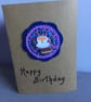 Hand Embroidered Friendship Birthday Card - Image 1