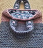 Knitted handbag. Blue and purple  - Image 2
