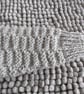 16" Patterned Round Neck Baby Cardigan (Light Grey) - Image 4