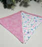 Handmade Fabric Bunting 8 Flags in Pastel Pink Florals Design - Image 4