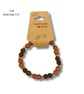 Bracelet 18 – Handmade Brown Gemstone-Style Bracelet 7.5” 