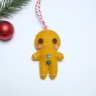 Gingerbread man hanging decoration