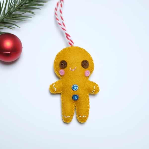 Gingerbread man hanging decoration