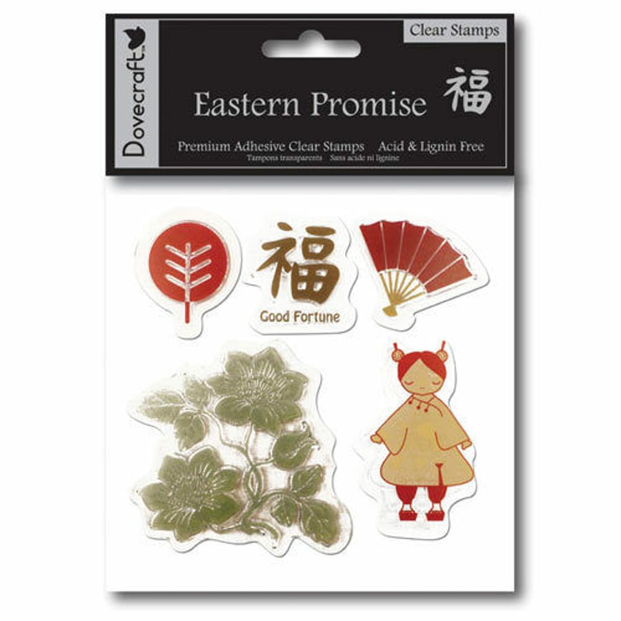 Dovecraft 'Eastern Promise' Clear Stamp Set