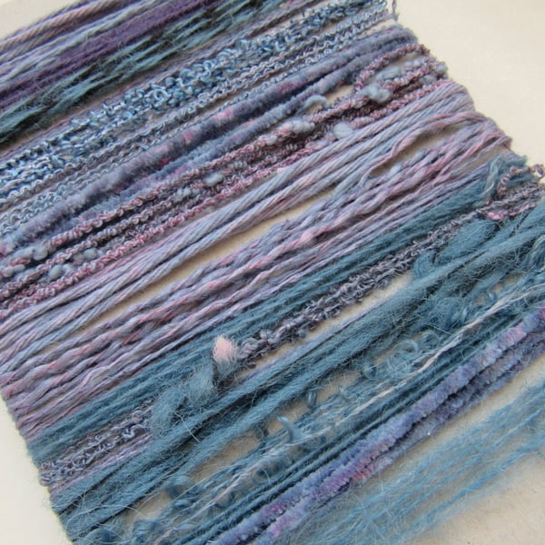 Large Dark Violet Blended Natural Dye Purple Textured Thread Pack