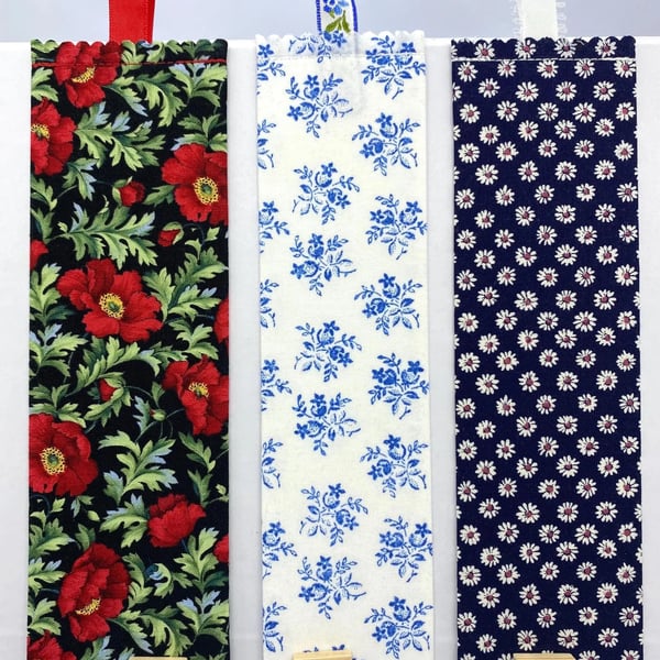Spring Floral Fabric Bookmarks – 18 Handmade Designs