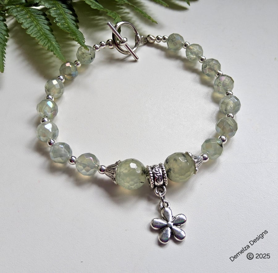 Designer Mystic Prehnite Bracelet 
