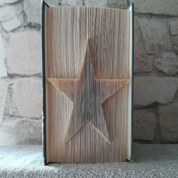 Star CUT & FOLD Book Folding Pattern - EMAILED PDF PATTERN