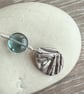 Botanical silver pendant with yew leaf design. - Image 4