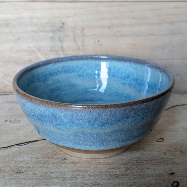 Turquoise toasted nibble bowl