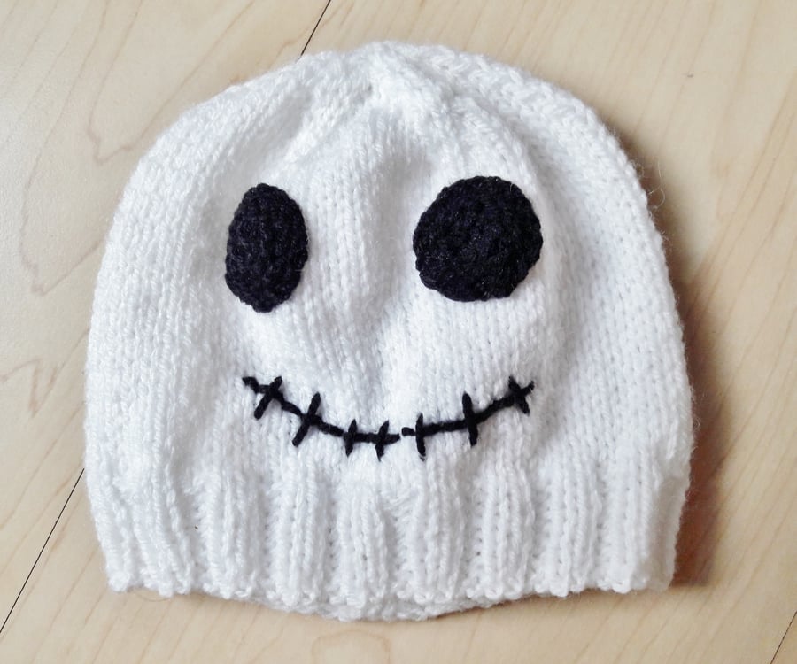 Halloween skeleton baby hat