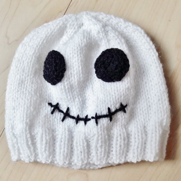Halloween skeleton baby hat
