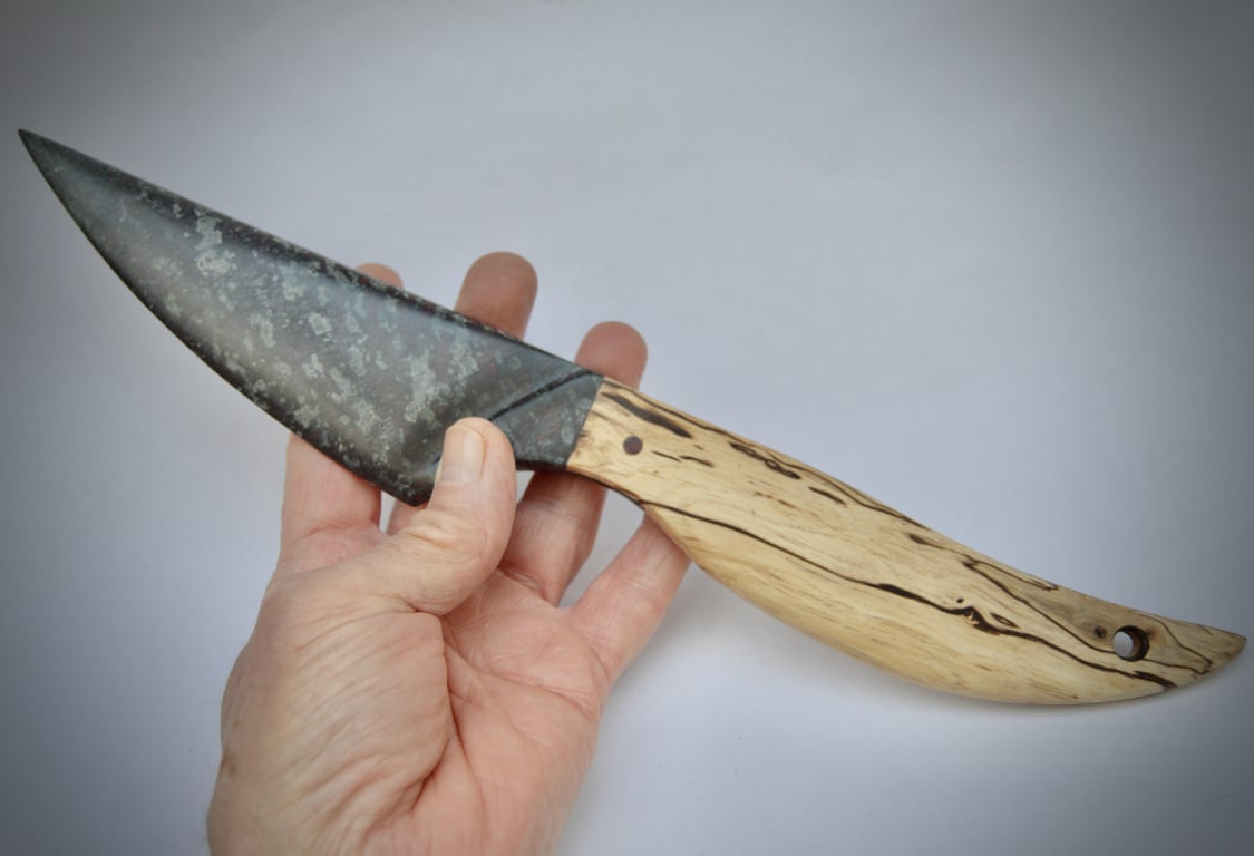 Cornish Serpentine and Spalted Oak 'Ceremonial' Knife