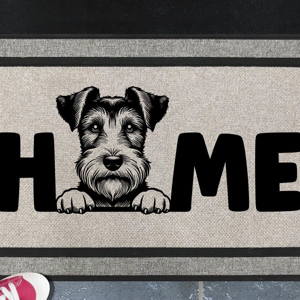 Fox Terrier Home Door Mat No.2 - All Weather Welcome Mat - 45x70cm 