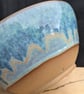 Large turquoise green toasted bowl - Image 2