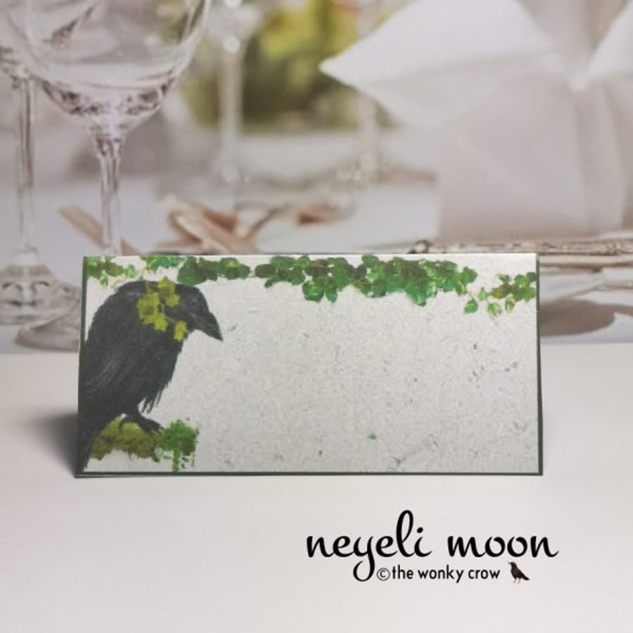 Table place cards IVY KING CROW design dinner b Folksy