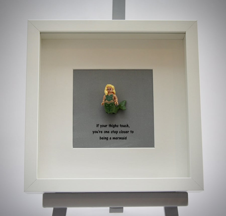 Funny Mermaid mini figure frame.