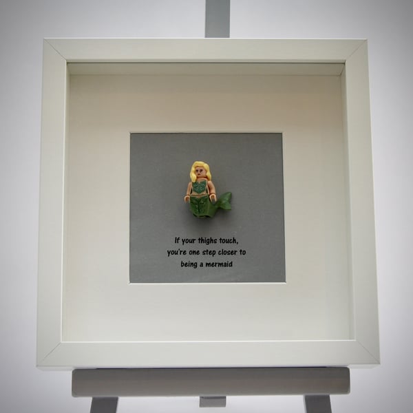 Funny Mermaid mini figure frame.