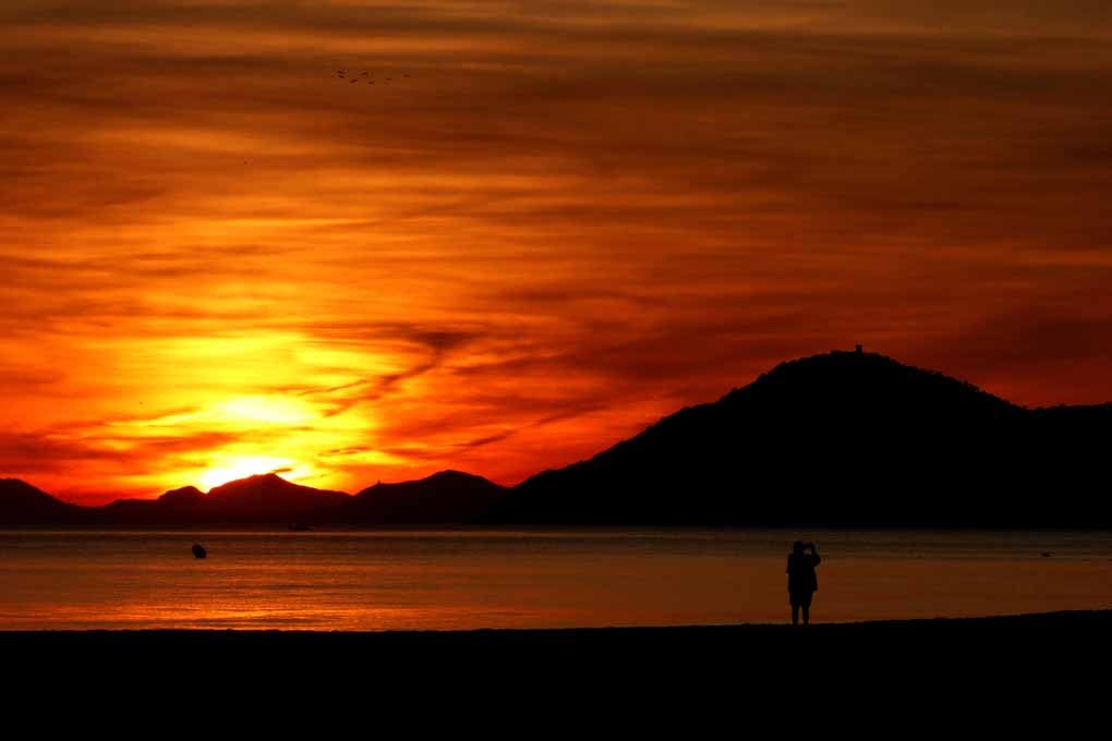 Benidorm Sunset Costa Blanca Spain Photograph Print