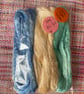 Hand Dyed Tussah Silk - 20g