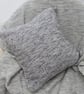 Handwoven Grey Alpaca Cushion Cover - Image 2