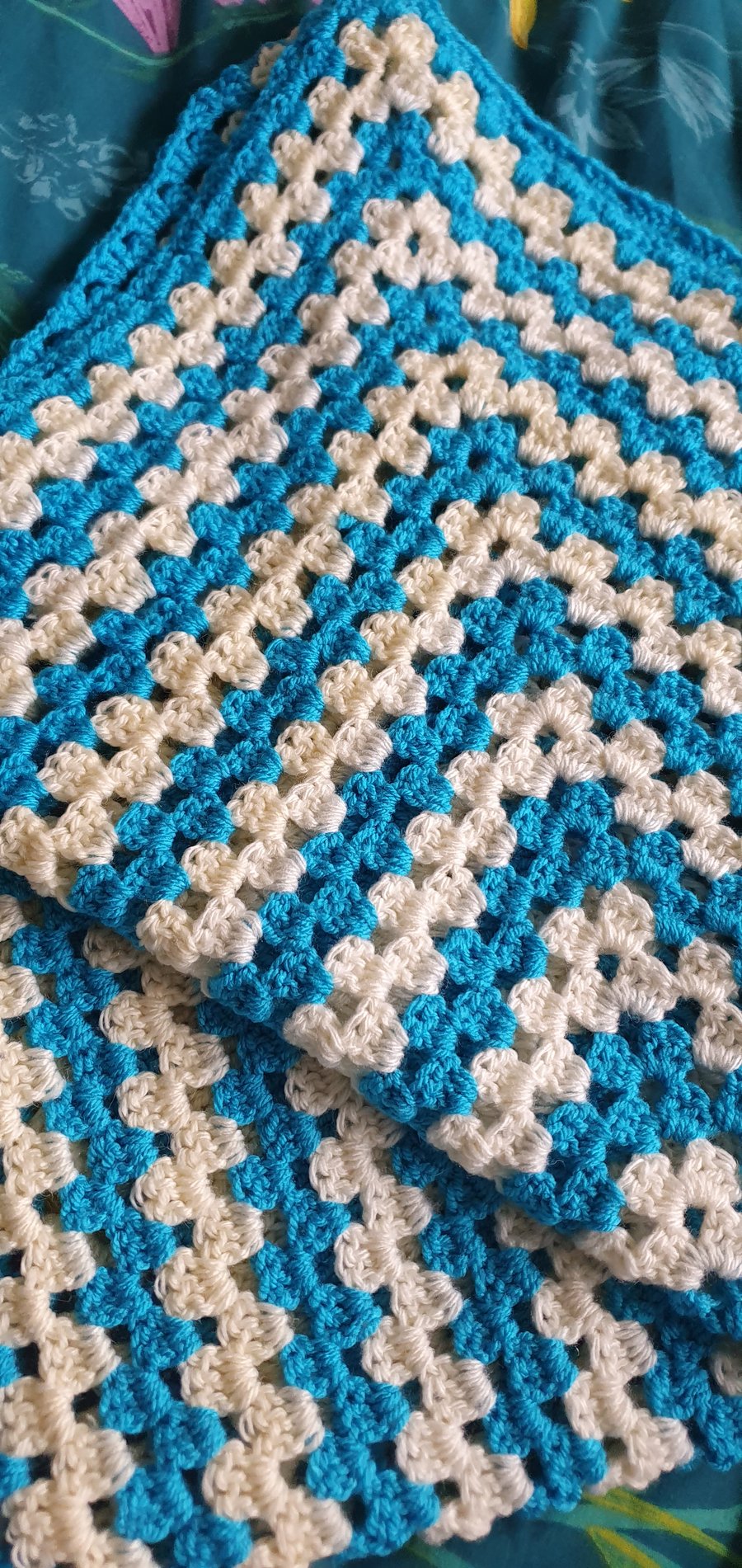 Giant Crochet Granny Square Lap Blanket