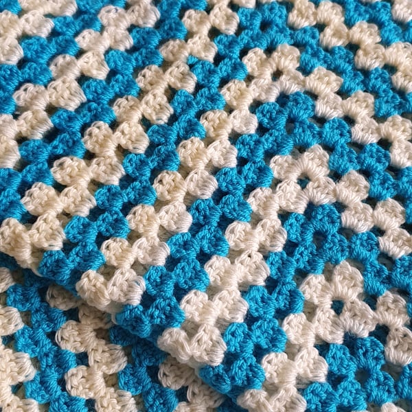 Giant Crochet Granny Square Lap Blanket