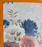 Orange & Navy Floral Happy Birthday Card – Handmade Flower Birthday Card - Image 3