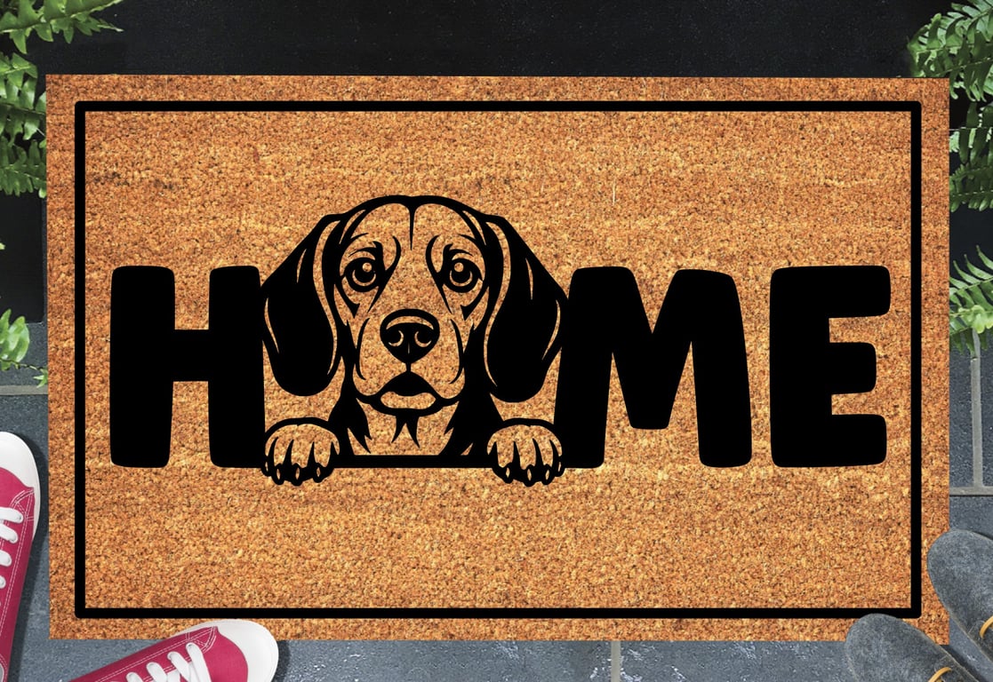 Beagle Door Mat No.1 - Beagle Welcome Mat - 3 Sizes