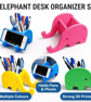 Elephant Phone and Pen Holder Desk Organiser 3D Printed Cute Office