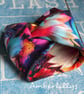 Tropical floral summer vibe cuff bracelet with twist design - Image 1