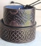 Leather Wrist Cuff, Leather Laced Bracelet, Celtic Knot Bracelet - Image 8