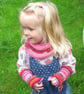 Really Easy Fingerless Gloves and Cowl Digital Knitting Pattern - Image 1