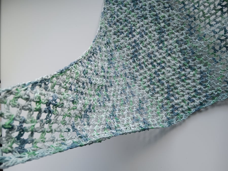 Crochet Toy Hammock (Blueberries and Cream) - fun storage!