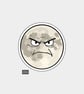 Funny Vinyl Sticker For Adults - Grumpy Moon - Image 1