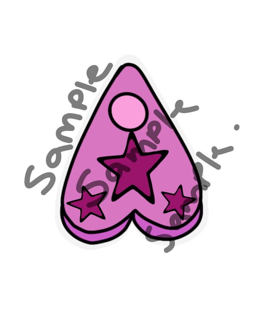 Planchette sticker PNG. Digital Art - Digital Download