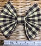  Dog Bow. Check Print. Fan Design. - Image 5