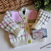 Baby Girl's Hand Knitted Cardigan  0-6 months size