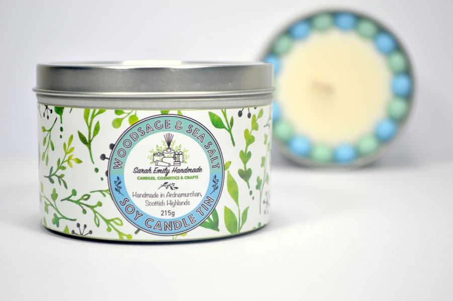 Woodsage & Sea Salt Candle Tin
