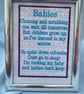 Gift for New Parents, A Poem for New Mum, Dad, Good Advice in a Picture Frame. - Image 6