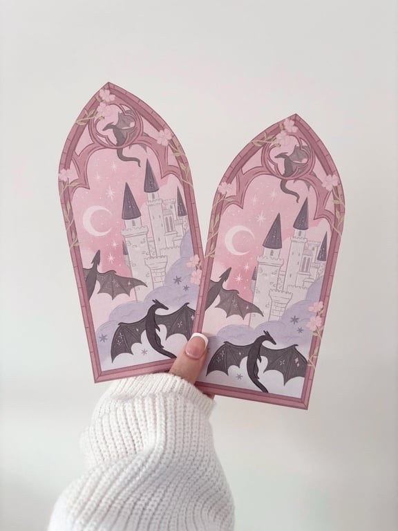 Dragon Arched Window Bookmark