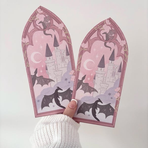 Dragon Arched Window Bookmark