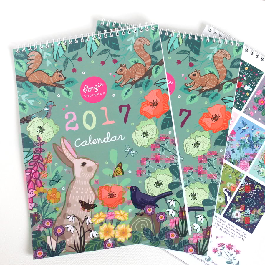 2017 Wall Calendar - A4 sized