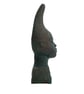 Benin bronze Iyoba bust, african queen mother statue, nigerian tribal art, - Image 4
