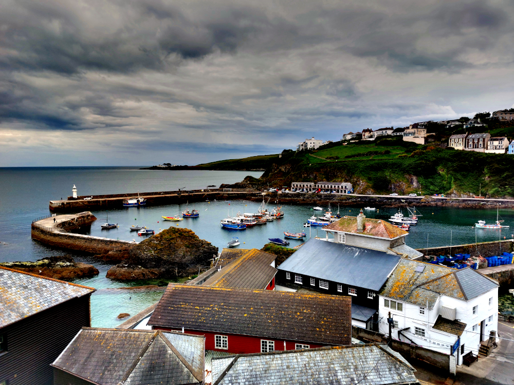 Mevagissey Harbour Photo. Cornwall Picture, Boats.