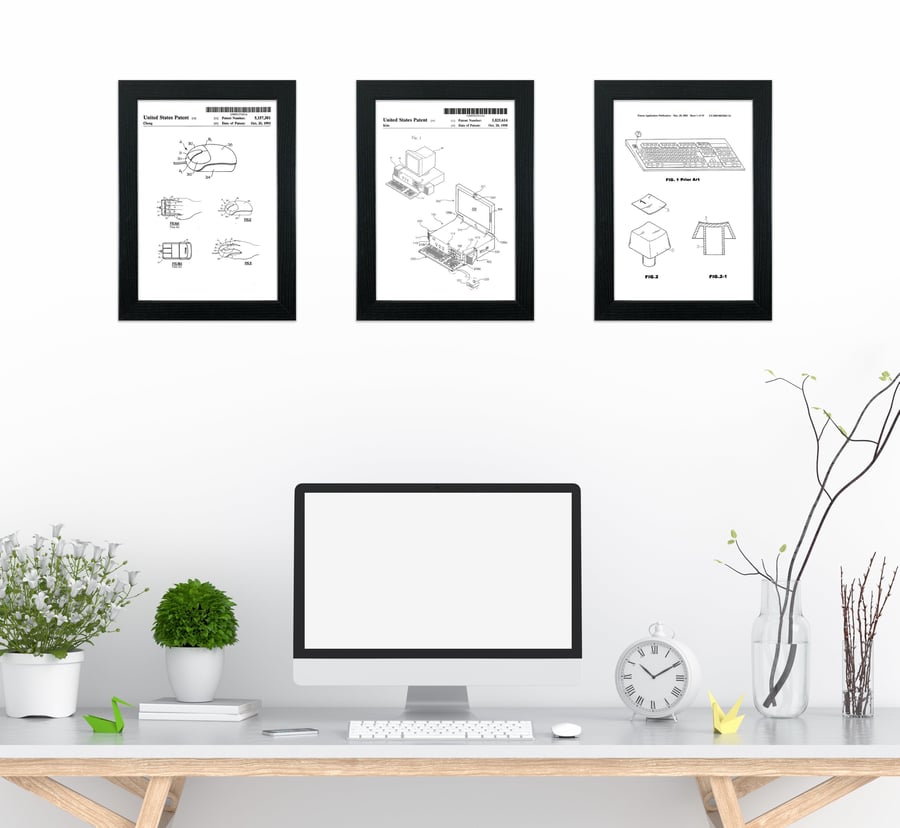 Patent drawing prints: Computers and computer technology