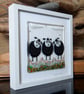 Handmade Fused Glass 'Black Sheep' Picture - Image 5