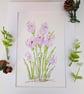 Crocus original hand-painted watercolour painting  - Image 5