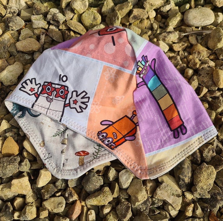 Reversable Bike Helmet Hat Child - Dinosaurs & Numbers